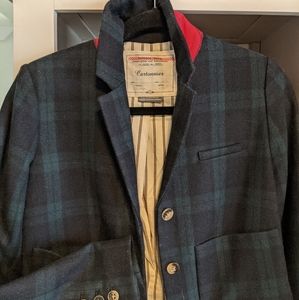 Blackwatch tartan plaid blazer